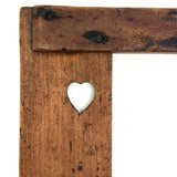 SOLD Heart in Corner, Wonderful 19th Drafting/Carpenter's Square with Cutout and Rich Patina