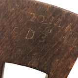 Early (1600-1700s) Carved Navigational Sextant Component with Angles and Monogram