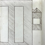 NYC Train Conductor Ezra Myers'  1881  Manuscript Notebook Diagramming Elevated "WO" Train Signals, Switches, etc.