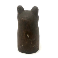 Super Folky 1930s Carved Cat