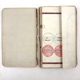 NYC Train Conductor Ezra Myers'  1881  Manuscript Notebook Diagramming Elevated "WO" Train Signals, Switches, etc.