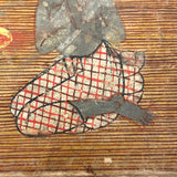 Men of All Colors Talking and Praying, Gouache with Gold Leaf Antique Thai Manuscript Painting