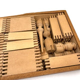 Crandall's Improved Building Blocks for Children No. 3, 1867, Interlocking Pieces, Complete Set