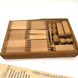 Crandall's Improved Building Blocks for Children No. 3, 1867, Interlocking Pieces, Complete Set