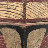 Character-full and Indestructible Old Homemade, Hand-painted Wooden Truck