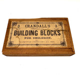 Crandall's Improved Building Blocks for Children No. 3, 1867, Interlocking Pieces, Complete Set