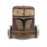 Character-full and Indestructible Old Homemade, Hand-painted Wooden Truck