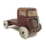 Character-full and Indestructible Old Homemade, Hand-painted Wooden Truck