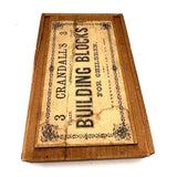 Crandall's Improved Building Blocks for Children No. 3, 1867, Interlocking Pieces, Complete Set