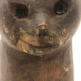 Super Folky 1930s Carved Cat