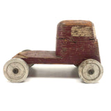 Character-full and Indestructible Old Homemade, Hand-painted Wooden Truck