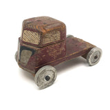 Character-full and Indestructible Old Homemade, Hand-painted Wooden Truck