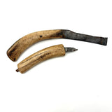 Beautiful Pair of 19th Century Inuit Caribou Bone and Iron Knives