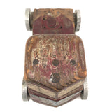 Character-full and Indestructible Old Homemade, Hand-painted Wooden Truck