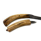 Beautiful Pair of 19th Century Inuit Caribou Bone and Iron Knives