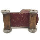 Character-full and Indestructible Old Homemade, Hand-painted Wooden Truck