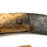 Beautiful Pair of 19th Century Inuit Caribou Bone and Iron Knives