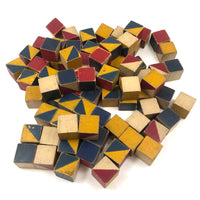 Beautiful Old Color Cubes Set in Custom Box