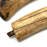 Beautiful Pair of 19th Century Inuit Caribou Bone and Iron Knives