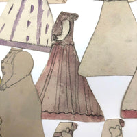 Extensive Set of Marvelous Handmade Rabbit Paper Dolls with Many Many Outfits!