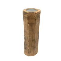 Charming and Very Homemade Old Kaleidoscope with Brown Papered Exterior