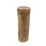 Charming and Very Homemade Old Kaleidoscope with Brown Papered Exterior