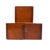 Three Late 19th C. Milton Bradley Froebel Kindergarten Gifts (Blocks) Boxes (Empty, As Found)