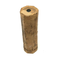 Charming and Very Homemade Old Kaleidoscope with Brown Papered Exterior