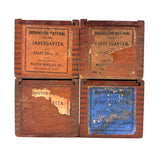 Three Late 19th C. Milton Bradley Froebel Kindergarten Gifts (Blocks) Boxes (Empty, As Found)