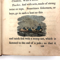 C. Mid 19th Century Natural History Catechism Book with Wonderful Hand-colored Engravings