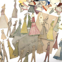 Extensive Set of Marvelous Handmade Rabbit Paper Dolls with Many Many Outfits!