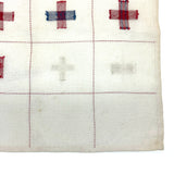 c. 1900 Dutch Darning Sampler: Blue and Red, Alphabet and Numbers