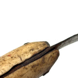 Beautiful Pair of 19th Century Inuit Caribou Bone and Iron Knives