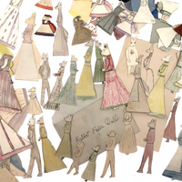 Extensive Set of Marvelous Handmade Rabbit Paper Dolls with Many Many Outfits!