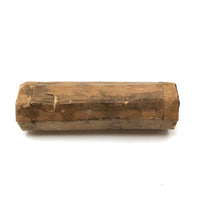 Charming and Very Homemade Old Kaleidoscope with Brown Papered Exterior