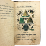 C. Mid 19th Century Natural History Catechism Book with Wonderful Hand-colored Engravings
