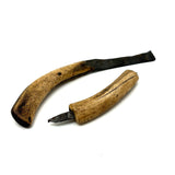 Beautiful Pair of 19th Century Inuit Caribou Bone and Iron Knives