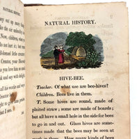 C. Mid 19th Century Natural History Catechism Book with Wonderful Hand-colored Engravings