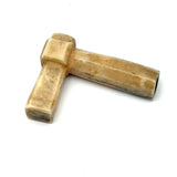 (Turning the Corner and Waving) Pair of Antique Inuit Carved Bone Objects