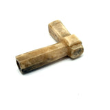 (Turning the Corner and Waving) Pair of Antique Inuit Carved Bone Objects