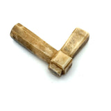 (Turning the Corner and Waving) Pair of Antique Inuit Carved Bone Objects