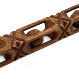 One Ball After Another, 24 Inch Tall Intricately Carved Old Carved Folk Art Whimsy with Custom Stand