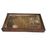 Very Scarce c. 1870s-80s E.U. Kinsey Building Blocks Set with Stained Glass Window Frames