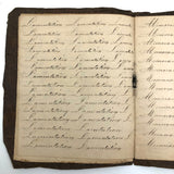 Charming Demonstrations and Lamentations: Earlyish Century Penmanship Practice Notebook
