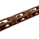 One Ball After Another, 24 Inch Tall Intricately Carved Old Carved Folk Art Whimsy with Custom Stand