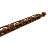 One Ball After Another, 24 Inch Tall Intricately Carved Old Carved Folk Art Whimsy with Custom Stand