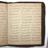 Charming Demonstrations and Lamentations: Earlyish Century Penmanship Practice Notebook