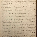 Charming Demonstrations and Lamentations: Earlyish Century Penmanship Practice Notebook