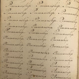 Charming Demonstrations and Lamentations: Earlyish Century Penmanship Practice Notebook