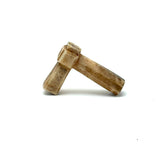 (Turning the Corner and Waving) Pair of Antique Inuit Carved Bone Objects